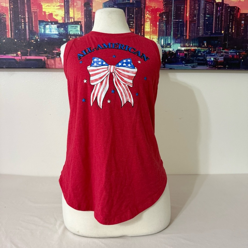All-American Red Bow Tank Top